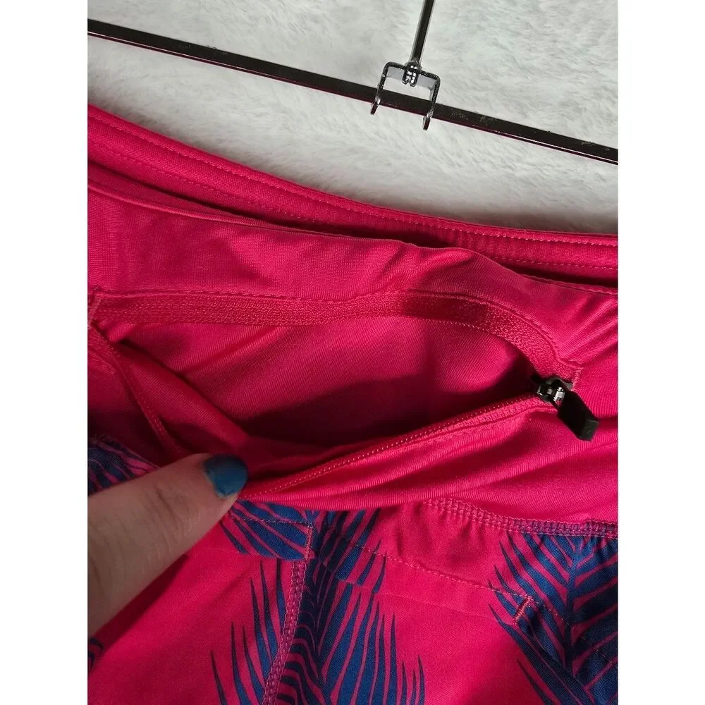 3/$25 Treign Women’s Athletic Shorts XL Pink Palm Print Running Gym NWT